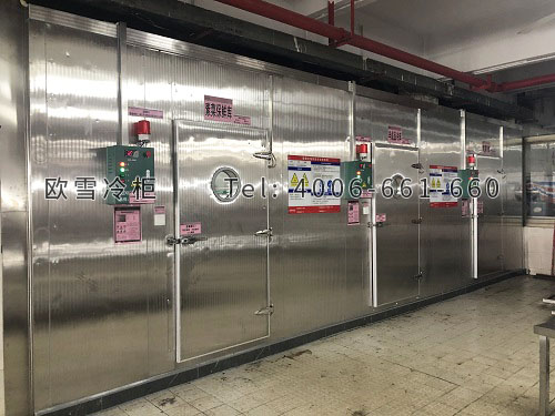 食堂不銹鋼雙溫冷庫安裝.jpg